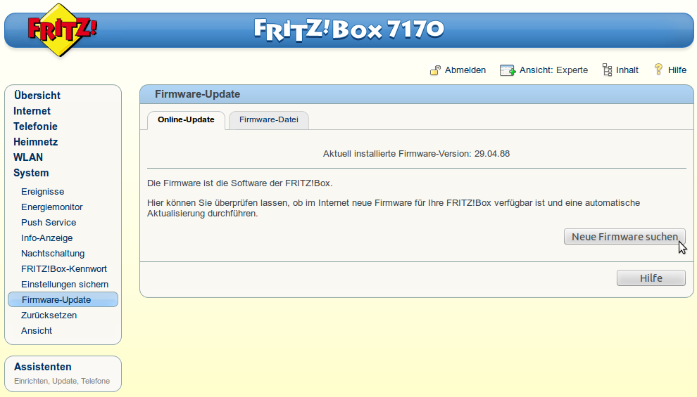 Fritzbox 7270 firmware