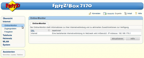 FritzBox - OnlineMonitor